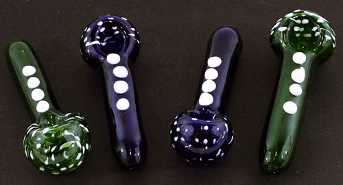 4ct 5" Button Up Dot Color Hand Pipe - Image 4