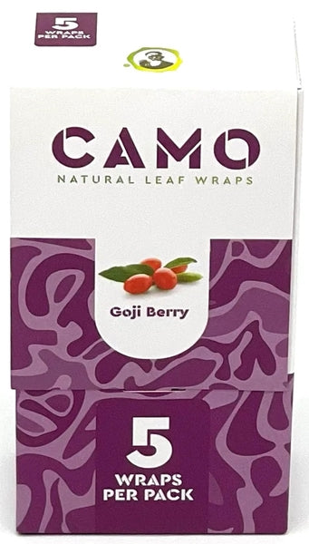 Afghan Hemp Camo Self-Rolling Natural Leaf Wraps - Goji Berry