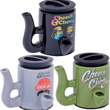 3ct Cheech and Chong Stash Mug Pipe Assortment