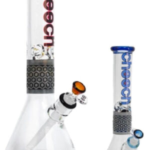 14" Cheech Pattern Worked Beaker Water Pipe
