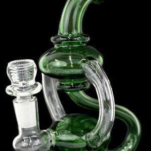 7" Triple Tube Color Glass Recycler Water Pipe