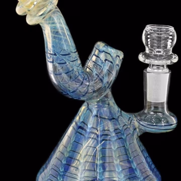 6" Raked Fuming Sherlock Beaker Water Pipe