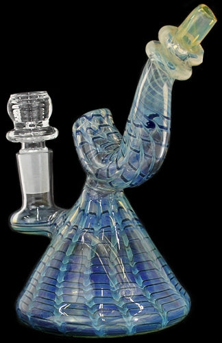 6" Raked Fuming Sherlock Beaker Water Pipe