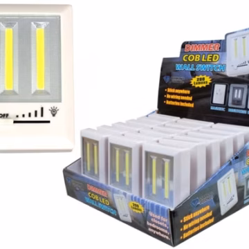 COB LED Wall Switch Light with Dimmer 18pk