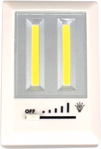 COB LED Wall Switch Light with Dimmer 18pk