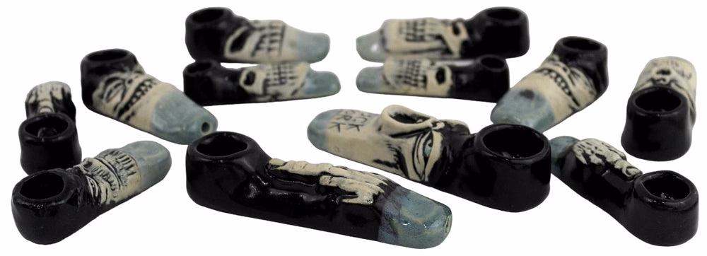 12ct 2"-4" Ceramic Hand Pipe Assortment Combo 1