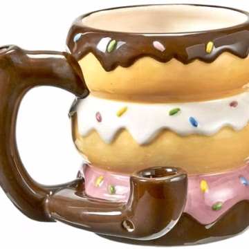 Ceramic Pipe Mug - Better With Donuts