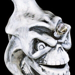 8" Ceramic Joker Skull Water Pipe