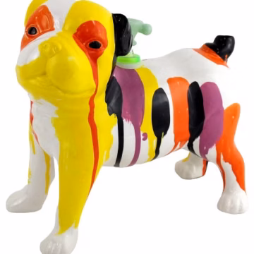 8" Ceramic Water Pipe - Pug