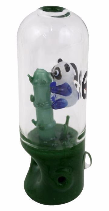 Cheech Capsule Hand Pipe with Cleaning Tool - Bamboo Panda