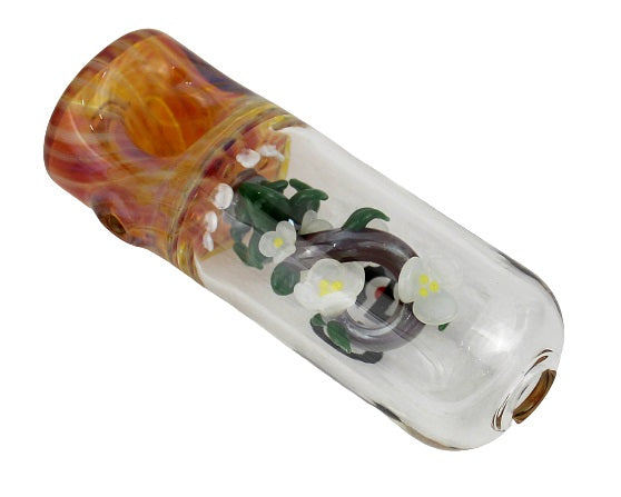 Cheech Capsule Hand Pipe with Cleaning Tool - Flower Vine