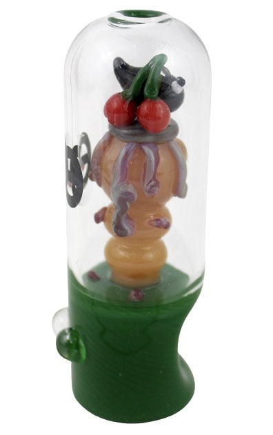 Cheech Capsule Hand Pipe with Cleaning Tool - Bee Hive