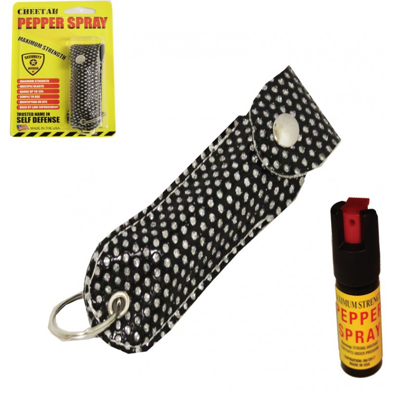 5ct Cheetah 1-2 oz Pepper Spray Animal Bling Assortment