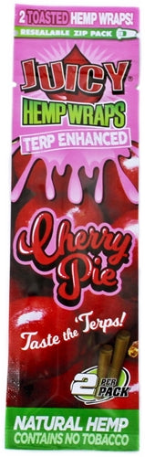 Juicy Hemp Wraps Terp Enhanced - Cherry Pie