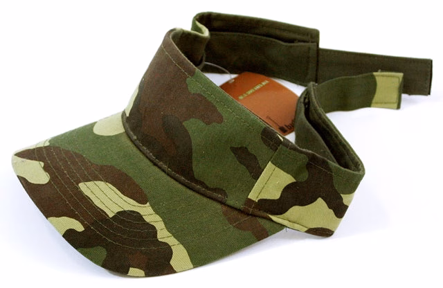 Green Camouflage Visor Hat