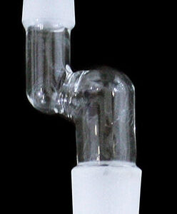5ct Clear Bent Adapter 19mm Male To 14mm Male