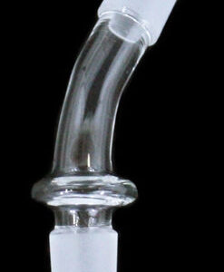 5ct Clear Curved Adapter 14mm Male To 14mm Male