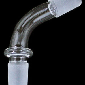 5ct Clear Curved Adapter 19mm Male To 19mm Male