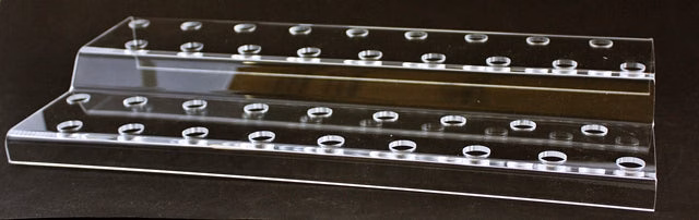 Clear Step 14mm Bowl Display GST414-45pc