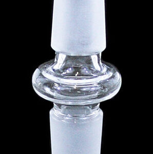 5ct Clear Straight Adapter 14mm Male To 14mm Male