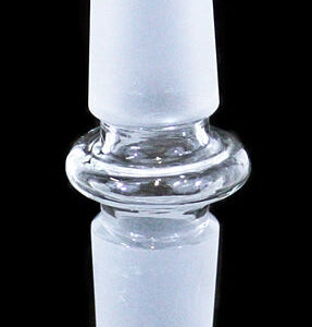 5ct Clear Straight Adapter 19mm Male To 19mm Male