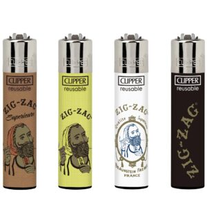 Clipper Lighter - Zig-Zag Collection #1 48pk