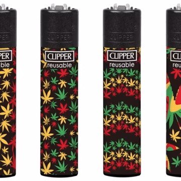 Clipper Lighter - Jamaican Pattern Leaf 48pk