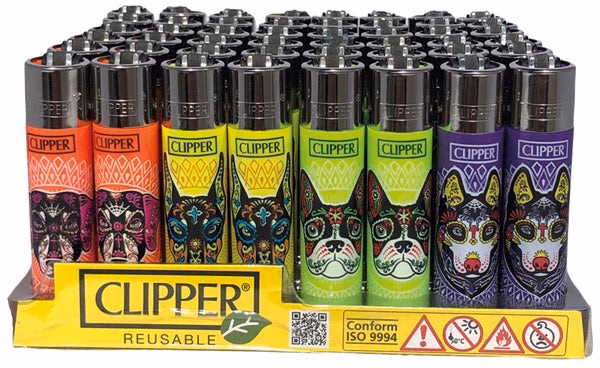 Clipper Lighter - Muerta Dogs - 48pk