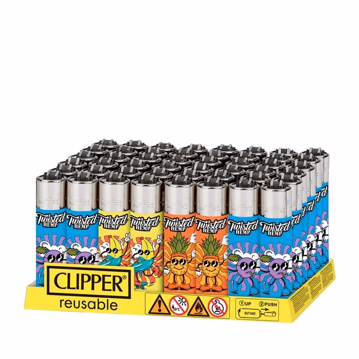 Clipper Lighter - Twisted Hemp Friends 48pk