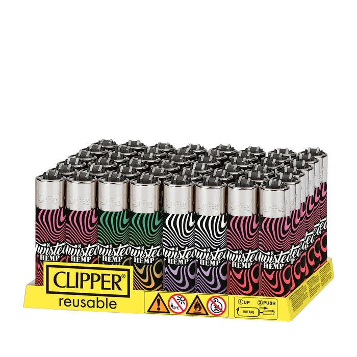 Clipper Lighter - Twisted Hemp Swirl 48pk
