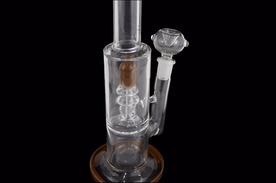 12" Color Rim Dome Perk Stemless Water Pipe
