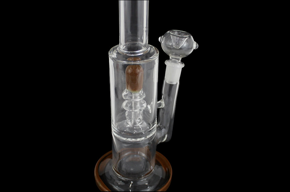 12" Color Rim Dome Perk Stemless Water Pipe