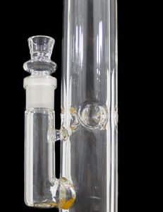 11" Color Rim Stemless Straight Water Pipe - Mix Colors - 9366