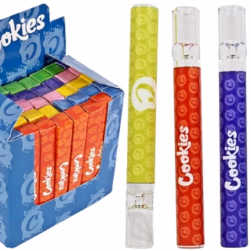 Cookies 1 Hitter Glass Chillum Assortment 40pk