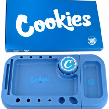 GrinderTray X Cookies Magnet Rolling Tray with Grinder