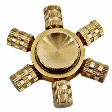 Fidget Toy Heavy Hand Spinner - Copper Hex