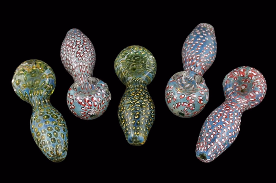 5ct 3" Coral Art Bubble Spoon Hand Pipe
