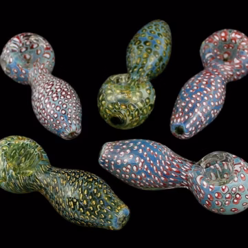 5ct 3" Coral Art Bubble Spoon Hand Pipe