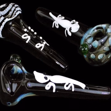 2ct 4" Critter Buddy Glass Hand Pipe