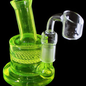 5" Color Art Curve Honeycomb Water Pipe With Banger