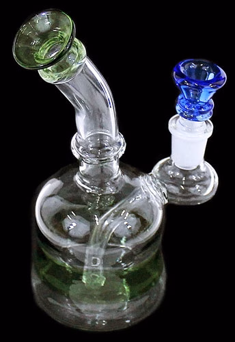 7" Curvey Color Rim 14mm Water Pipe - Image 4