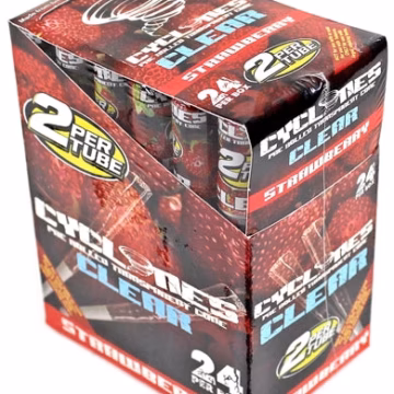 Cyclones Pre Rolled Transparent Cone - CLEAR - Strawberry