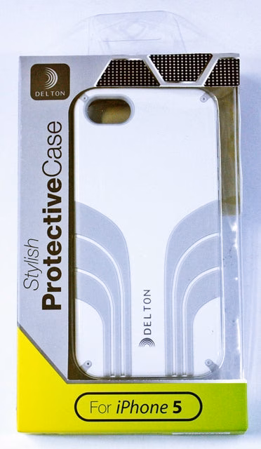 Delton iPhone 5 Two Tone Case White-Grey