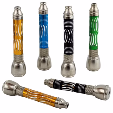 10ct 3" Diamond Cut Metal Pipe Chillum