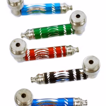 100ct Colored Diamond Cut Metal Pipe Assortment - With Lid