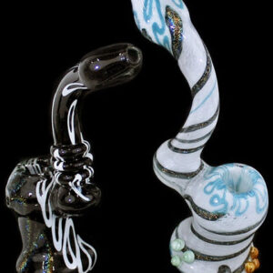 2ct 10" Mega Dichroic Frit Bubbler Assortment