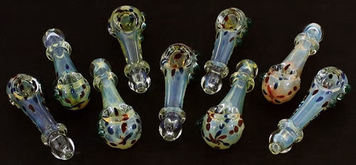 3ct 4" Dot Rim Fuming Hand Pipe