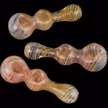4ct 4" Double Bowl Spiral Fuming Hand Pipe
