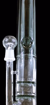 14" Double Honeycomb Perk 19mm Straight Oil Rig Water Pipe