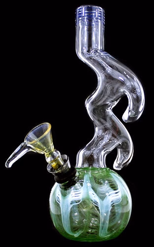8" Double Horn Zong Raked US Made Water Pipe